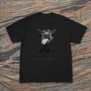 Style Doberman Black Graphic Tee